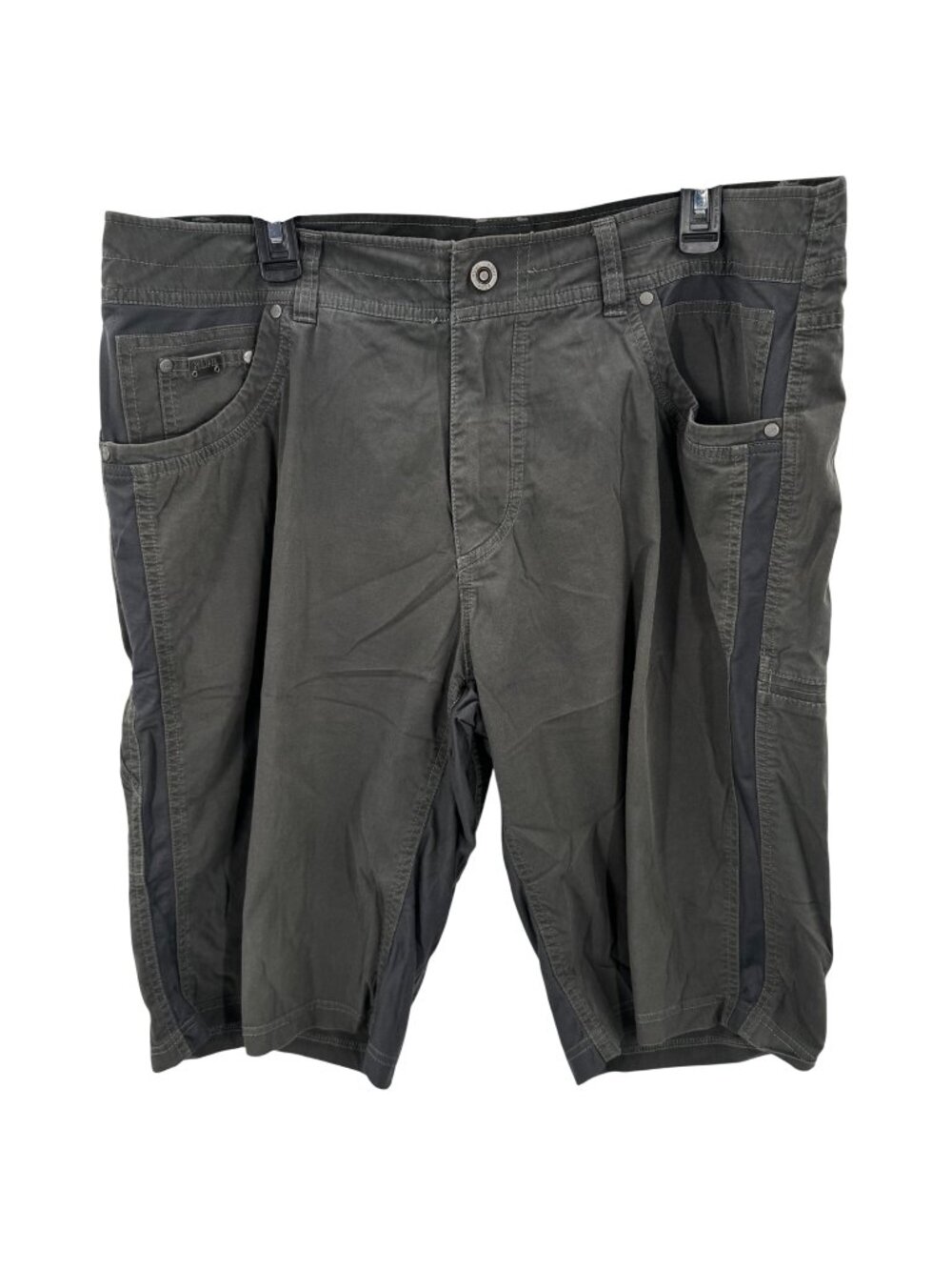 Kuhl Grey Cargo Shorts Mens Size 38 Durable Outdoor Wear